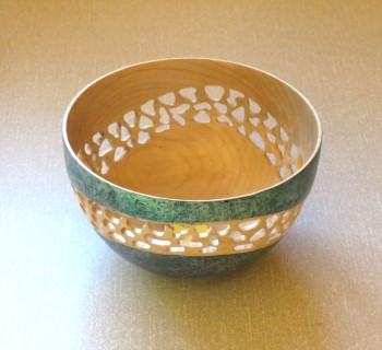 This pierced bowl won a huighly commended certificate for Dean Carter